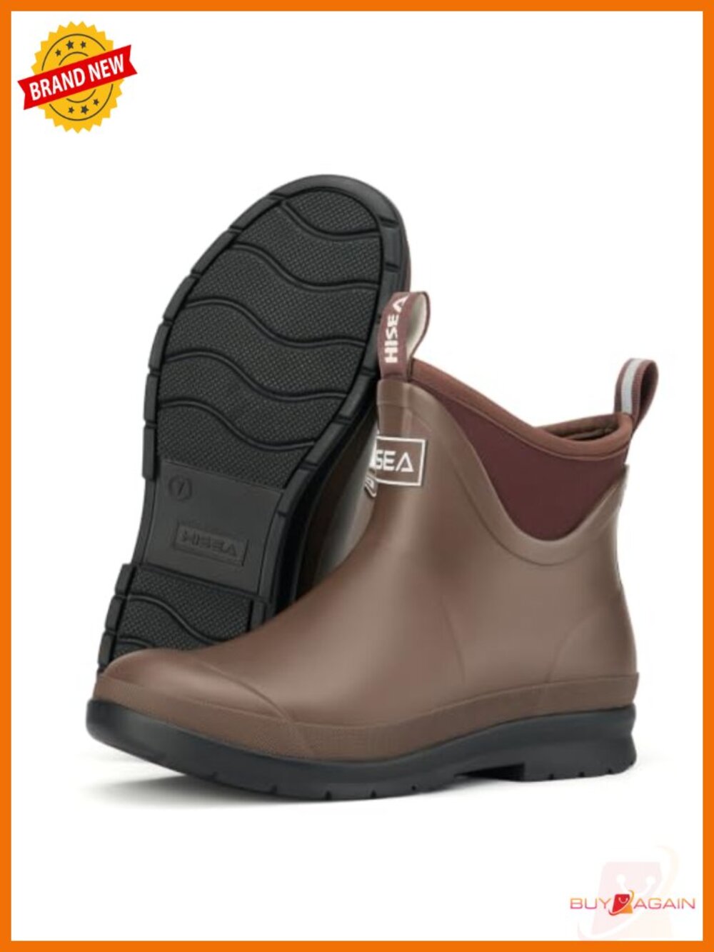 Waterproof Chelsea Rain Boots Ankle Non-Slip Rubber Garden Shoes